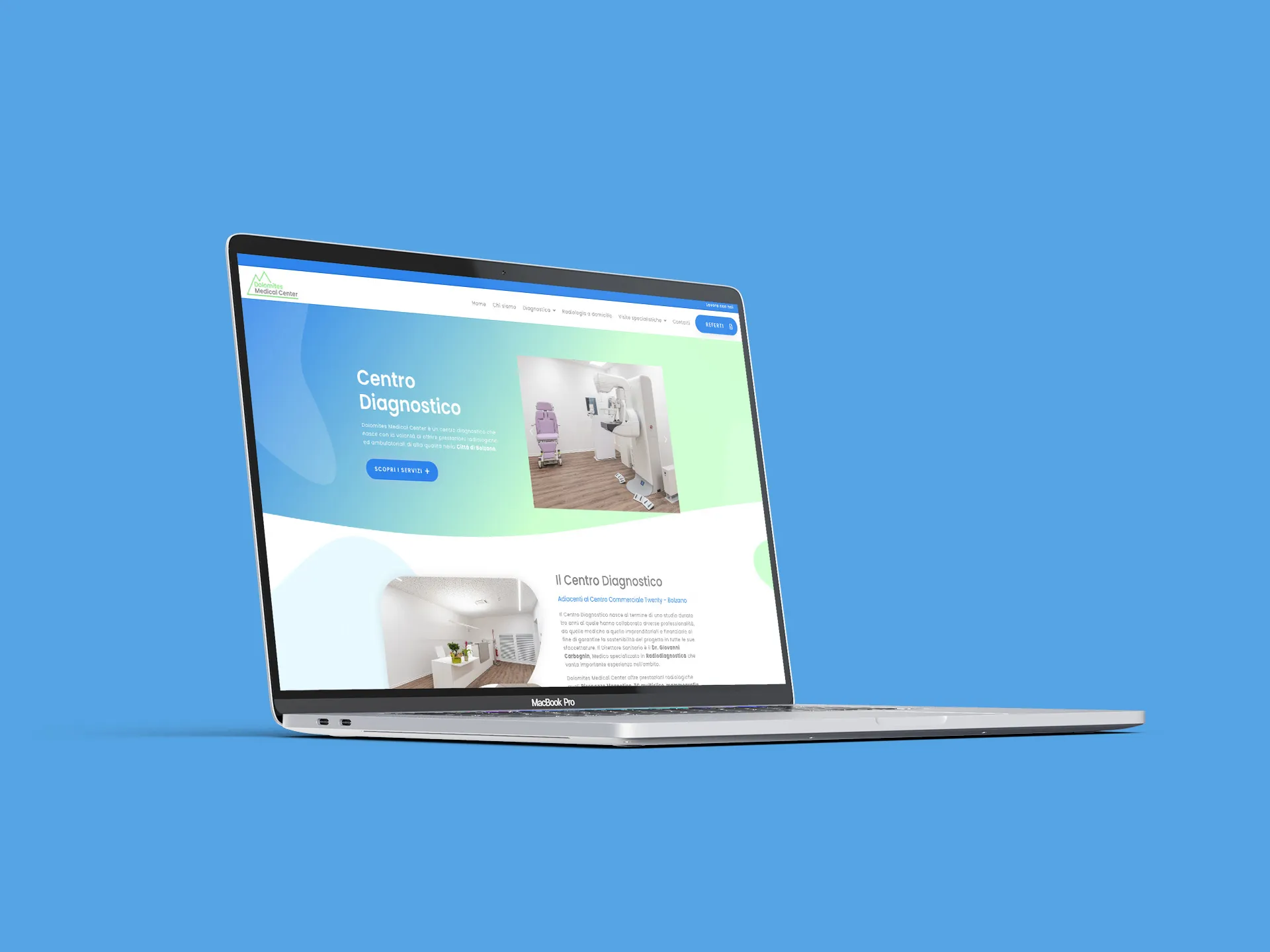 Sito web di un centro diagnostico